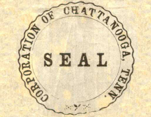 Chattanooga Seal from $1.40 2-1-1854 scrip